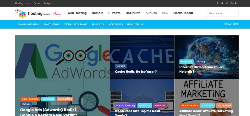 hosting com tr blog masaüstü görünümü hosting com tr blog masaüstü görünümü